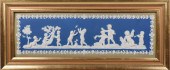 WEDGWOOD BLUE AND GREEN DIP TR
