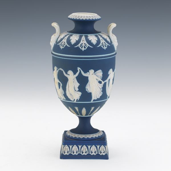 WEDGWOOD BLUE JASPER URN 8 ?" x