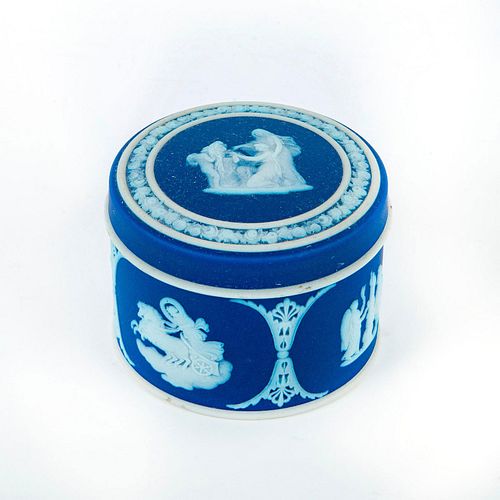 WEDGWOOD BLUE JASPERWARE LIDDED