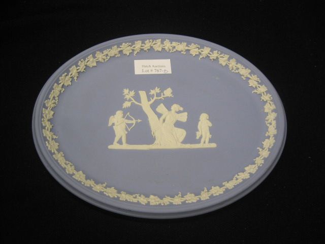 Wedgwood Blue Jasperware Oval