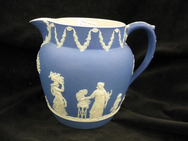 Wedgwood Blue Jasperware Pitcher