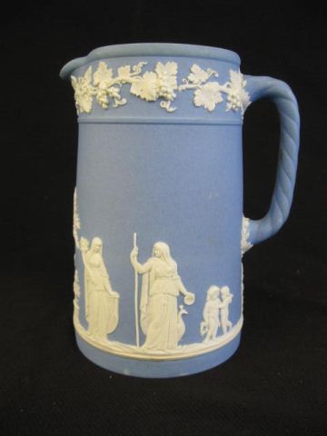 Wedgwood Blue Jasperware Pitcher