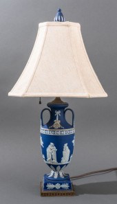 WEDGWOOD BLUE JASPERWARE TABLE
