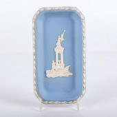 WEDGWOOD BLUE JASPERWARE TRAY,
