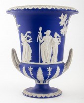 WEDGWOOD BLUE JASPERWARE TWO H