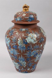 WEDGWOOD BROWN STONEWARE ENAME