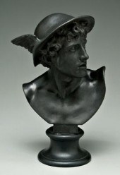 Wedgwood bust of Mercury, blac