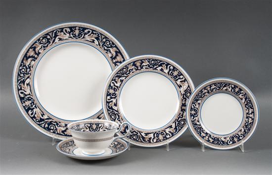 Wedgwood china 62-piece partial