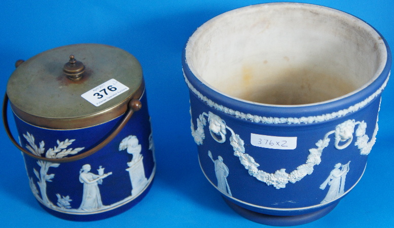 Wedgwood Dark Blue Jardiniere and