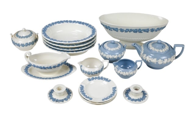 WEDGWOOD EMBOSSED QUEENS WARE