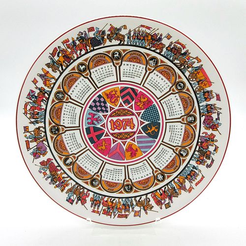 WEDGWOOD ETRURIA CALENDAR PLATE,