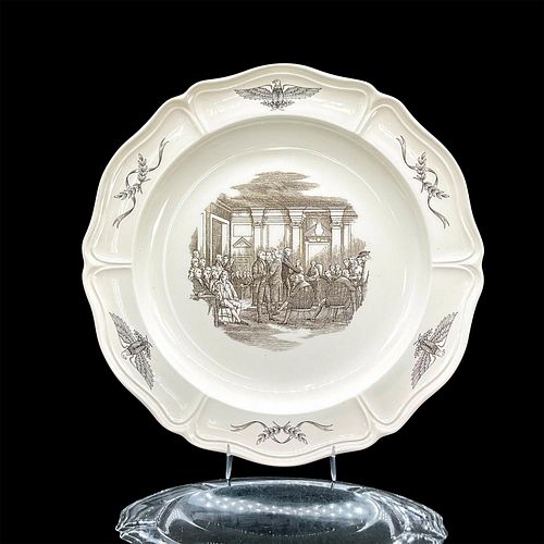 WEDGWOOD ETRURIA PLATE, DECLARATION
