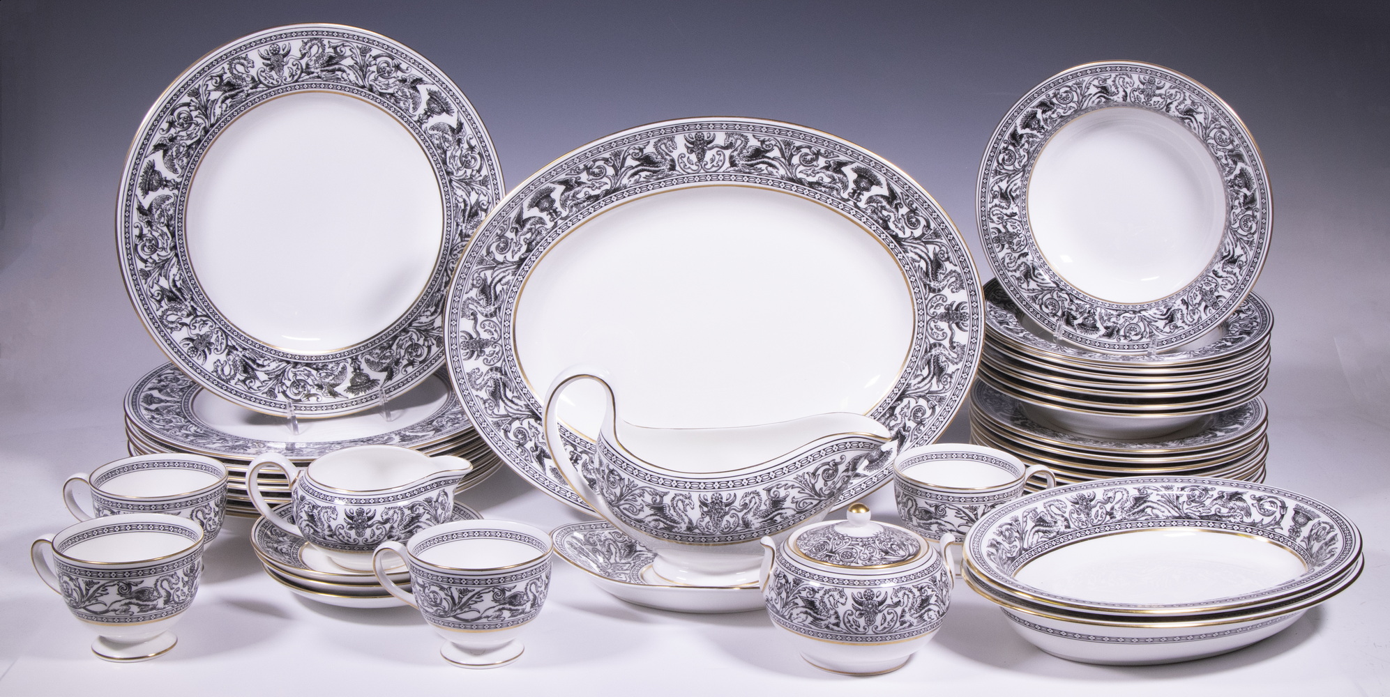 WEDGWOOD "FLORENTINE BLACK