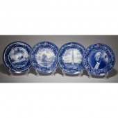 Wedgwood Flow Blue Plates Amer