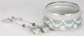 WEDGWOOD GREEN AND LILAC JASPE