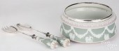 WEDGWOOD GREEN AND LILAC JASPE