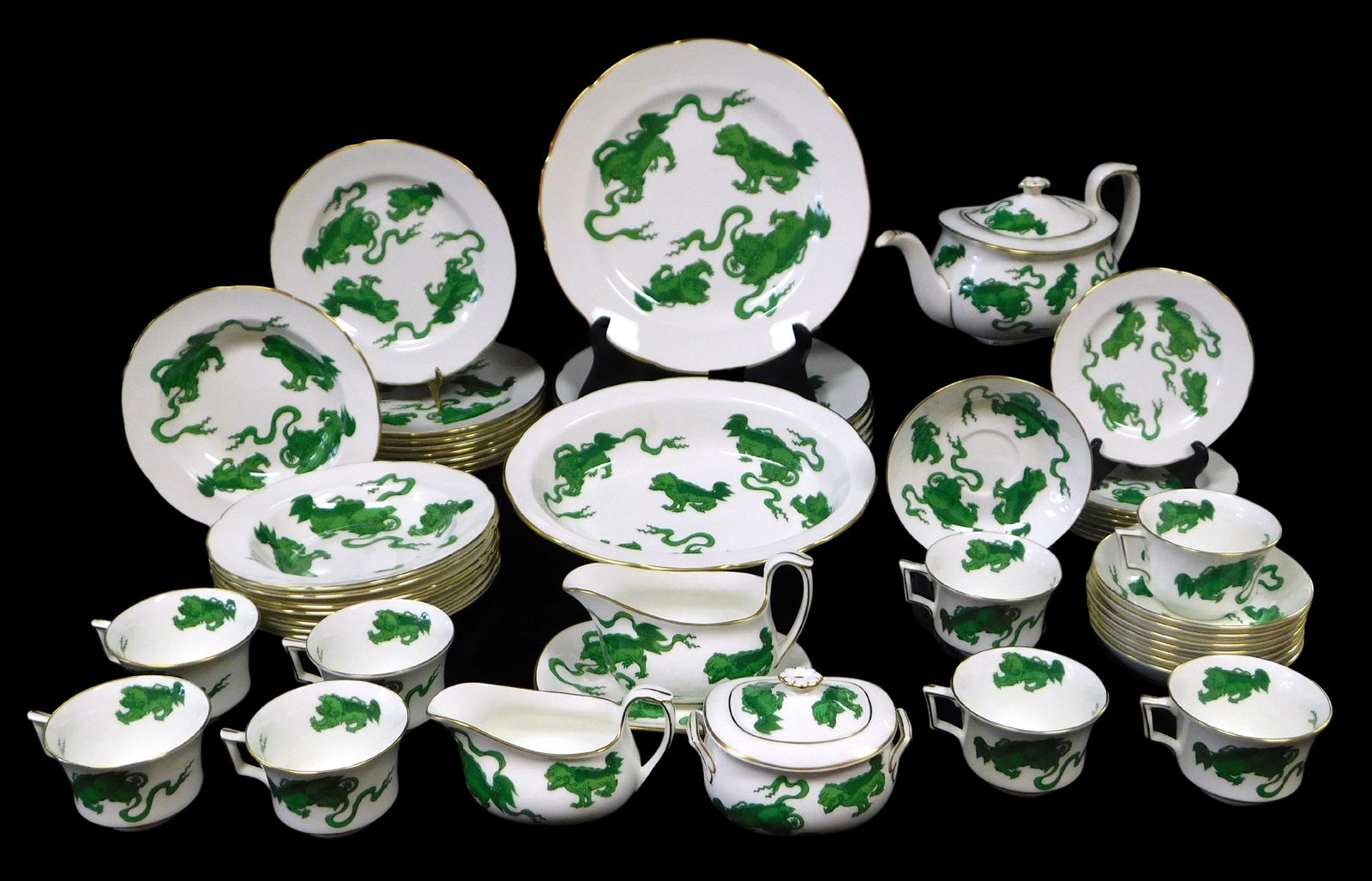 WEDGWOOD "GREEN CHINESE TIGER"