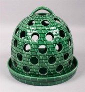 WEDGWOOD GREEN-GLAZED EARTHENW