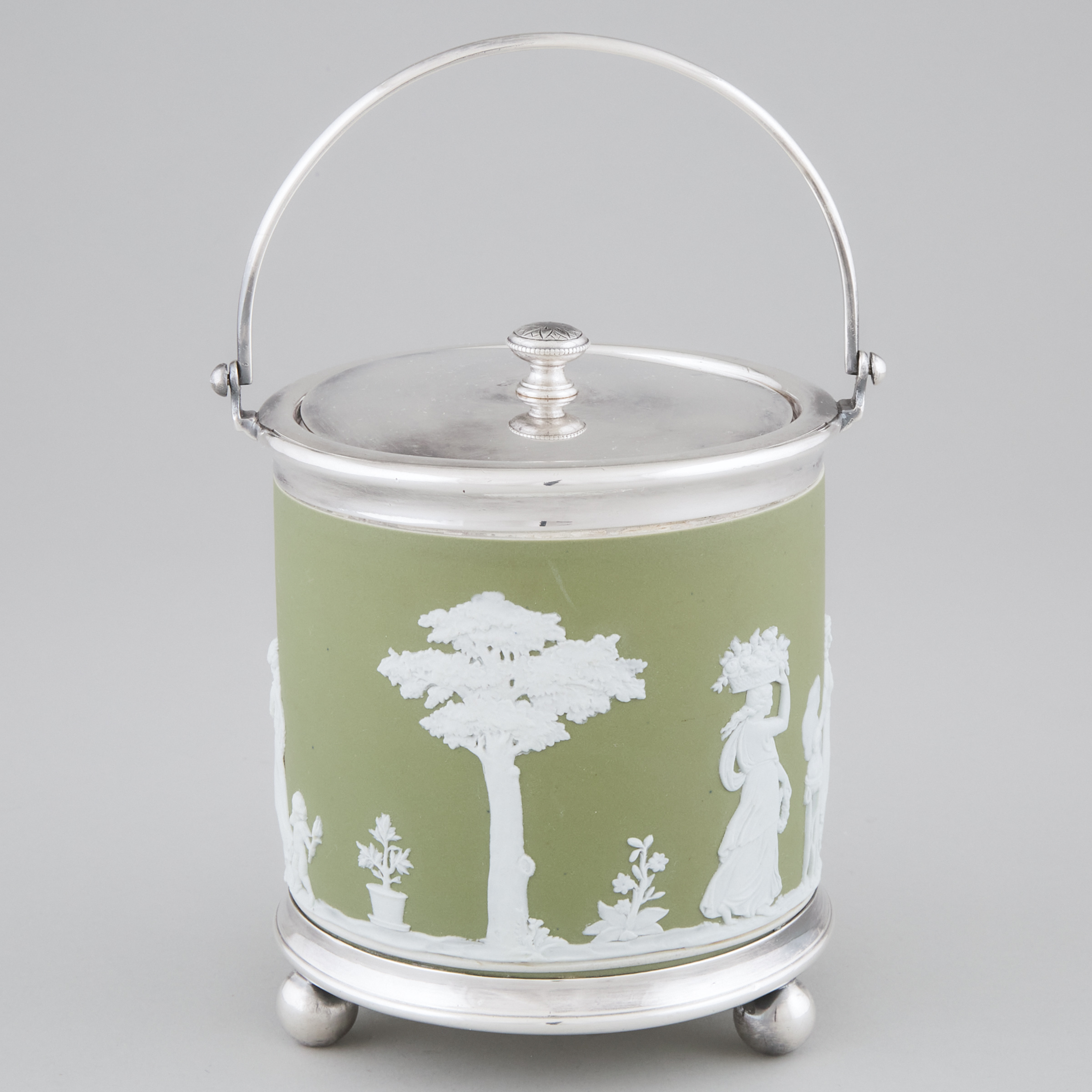 Wedgwood Green Jasper-Dip Biscuit