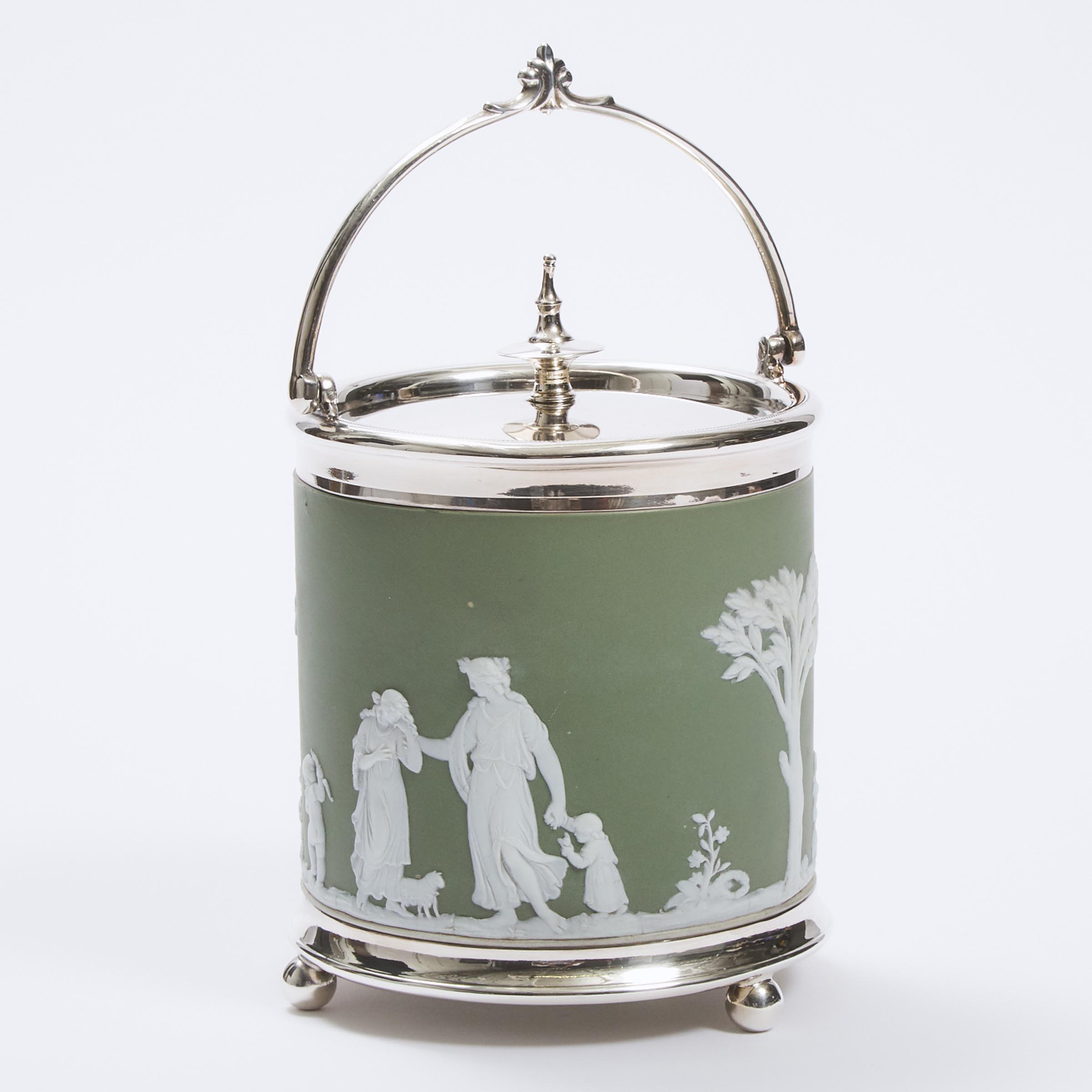 Wedgwood Green Jasper-Dip Biscuit