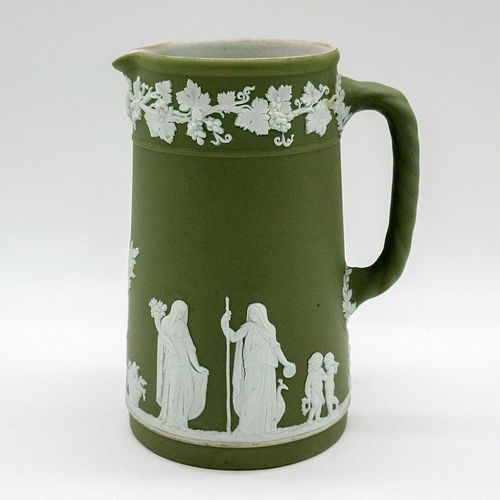 WEDGWOOD GREEN OLIVE JASPERWARE DIP