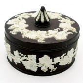 WEDGWOOD JASPERWARE BLACK GRAP