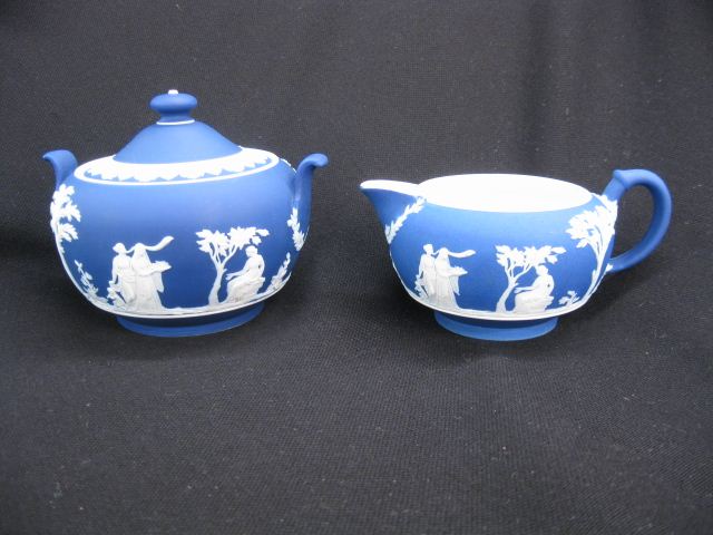 Wedgwood Jasperware Creamer & Sugar