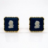 WEDGWOOD JASPERWARE CUFFLINKS,