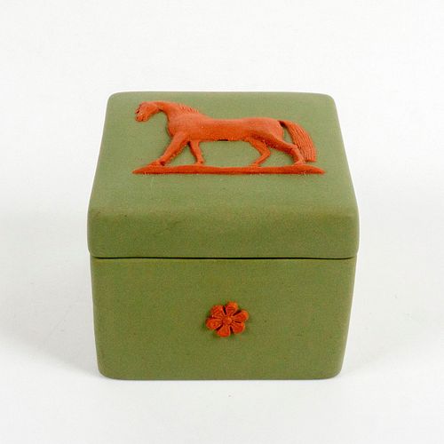 WEDGWOOD JASPERWARE GREEN AND BROWN