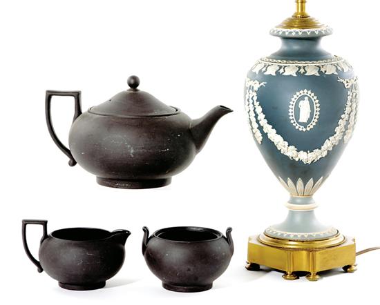 Wedgwood jasperware lamp and