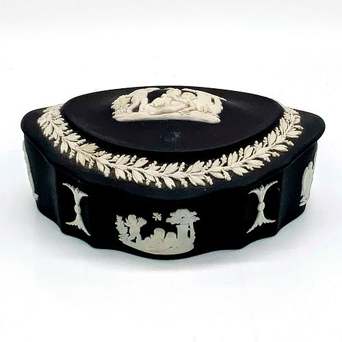 WEDGWOOD JASPERWARE OVAL BLACK