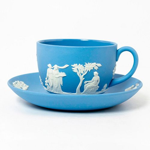 WEDGWOOD JASPERWARE TEA CUP AND