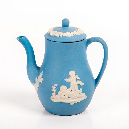 WEDGWOOD JASPERWARE TINY COFFEE POT