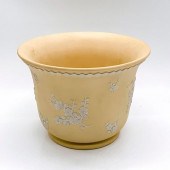 WEDGWOOD JASPERWARE VASE YELLO