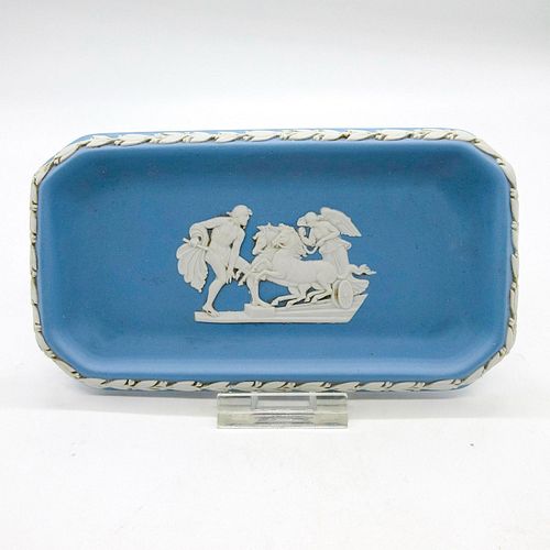 WEDGWOOD JASPERWARE WHITE ON BLUE