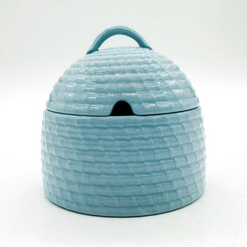 WEDGWOOD LIDDED HONEY POTGlossy