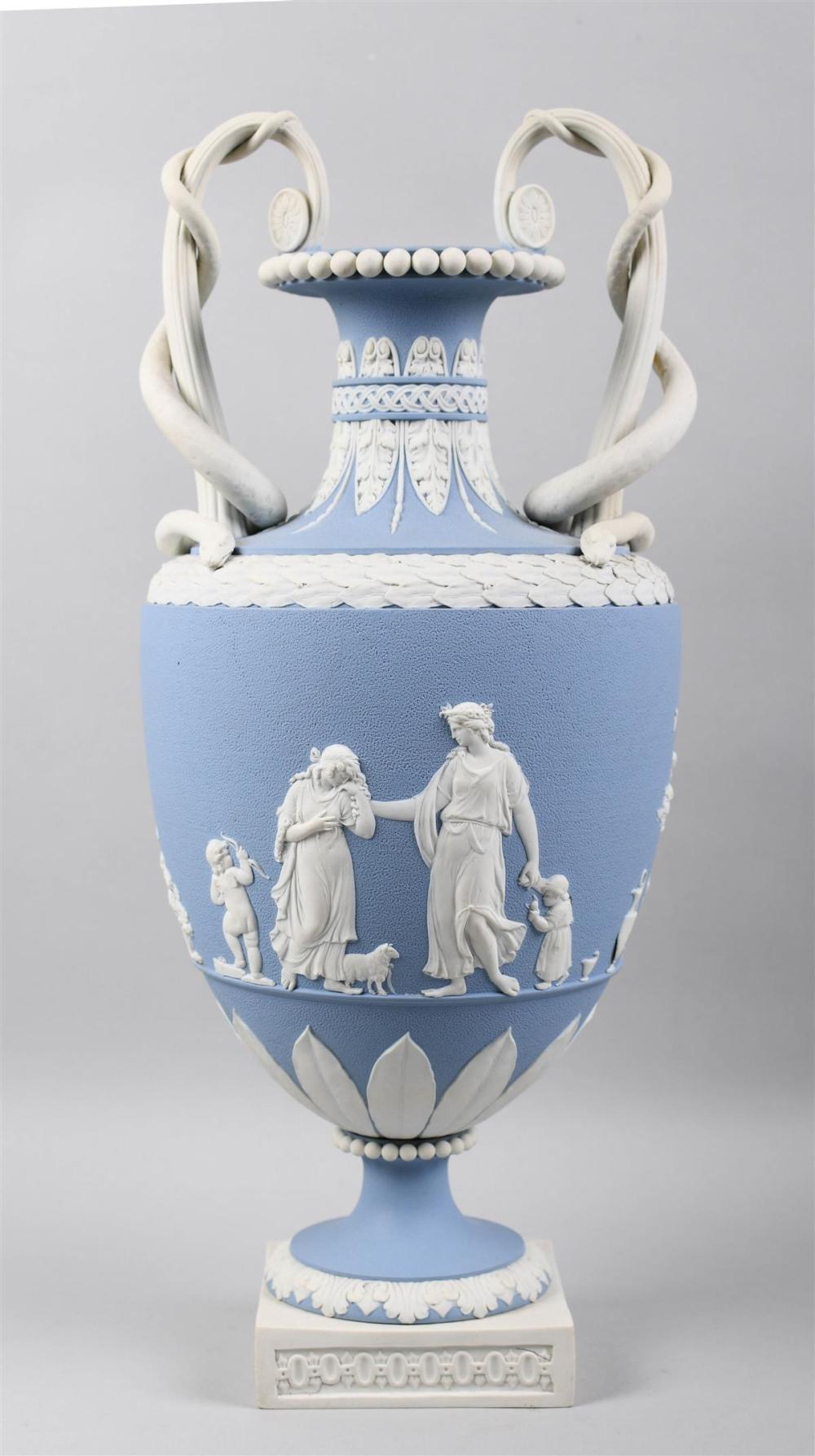 WEDGWOOD LIGHT-BLUE STIPPLED