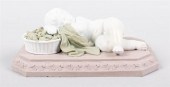 WEDGWOOD LILAC, GREEN AND WHIT