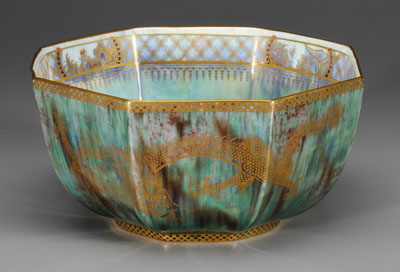 Wedgwood lustre octagonal dragon