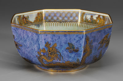 Wedgwood lustre octagonal dragon