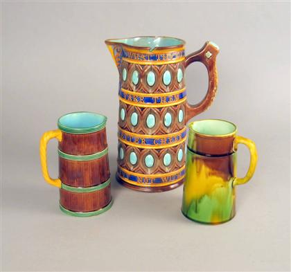 Wedgwood majolica 'Caterer' pitcher