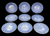 WEDGWOOD, NINE BLUE AND WHITE