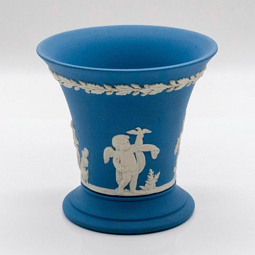 WEDGWOOD PALE BLUE JASPERWARE POSEY