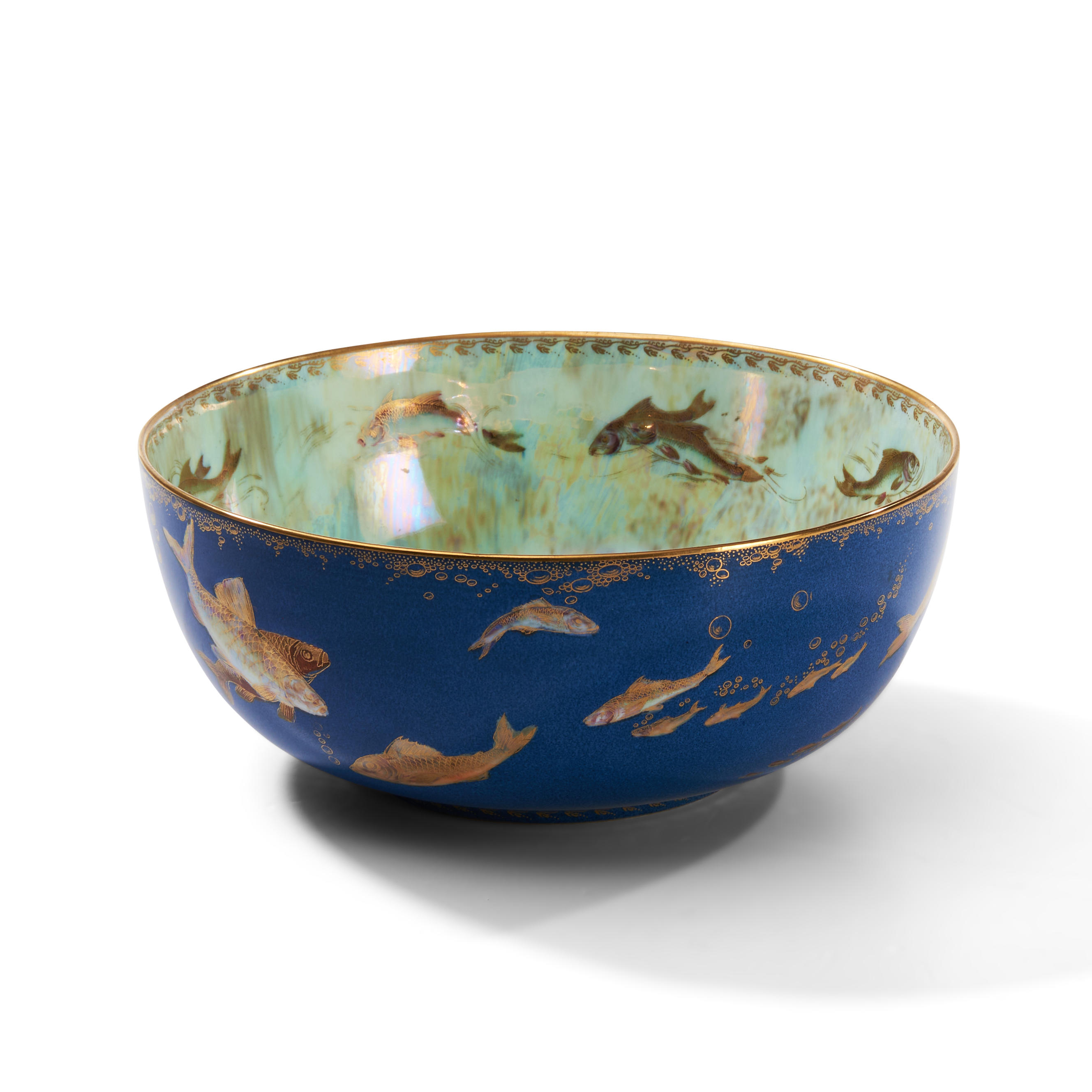 WEDGWOOD POWDER BLUE LUSTRE FISH