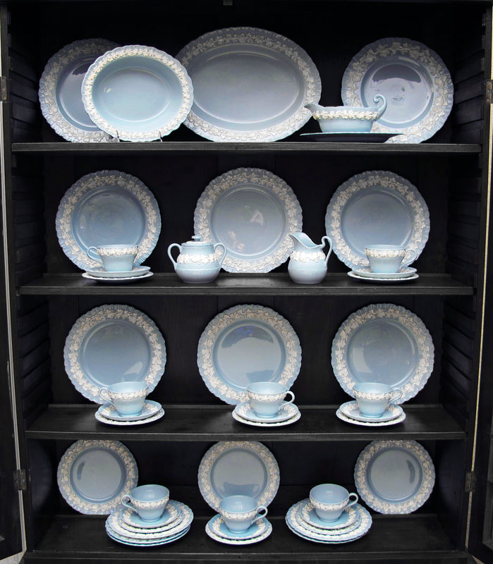 WEDGWOOD QUEENSWARE CHINA: White on