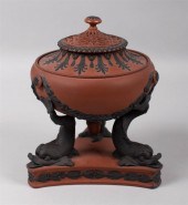 WEDGWOOD 'ROSSO ANTICO' DOLPHI
