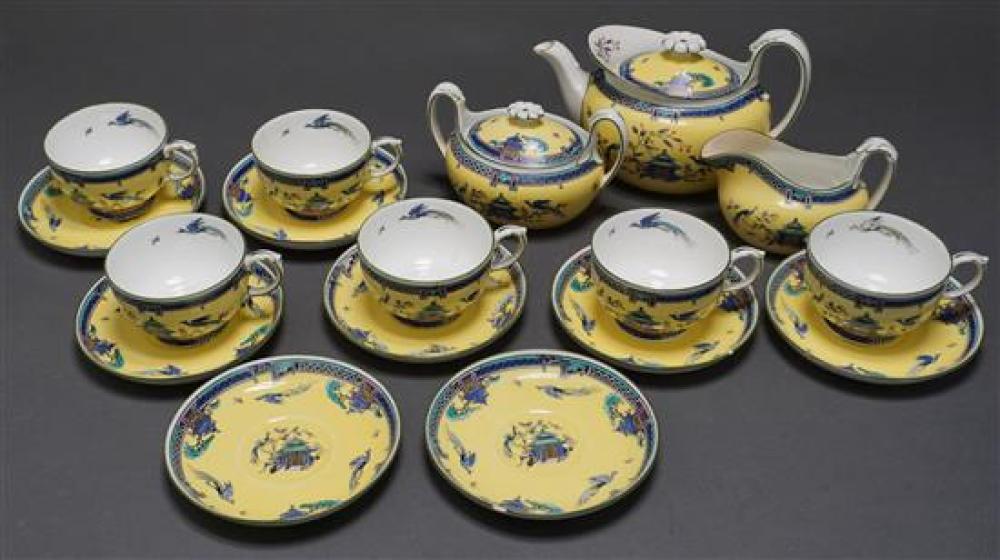 WEDGWOOD SEVENTEEN-PIECE TEA