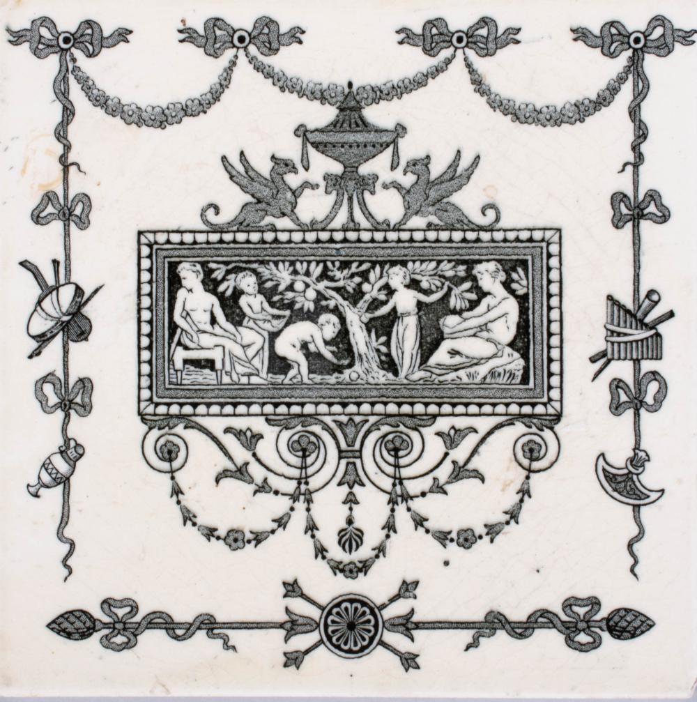 WEDGWOOD TILE WITH BLACK AND