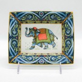 WEDGWOOD TRAY, BLUE ELEPHANTBo