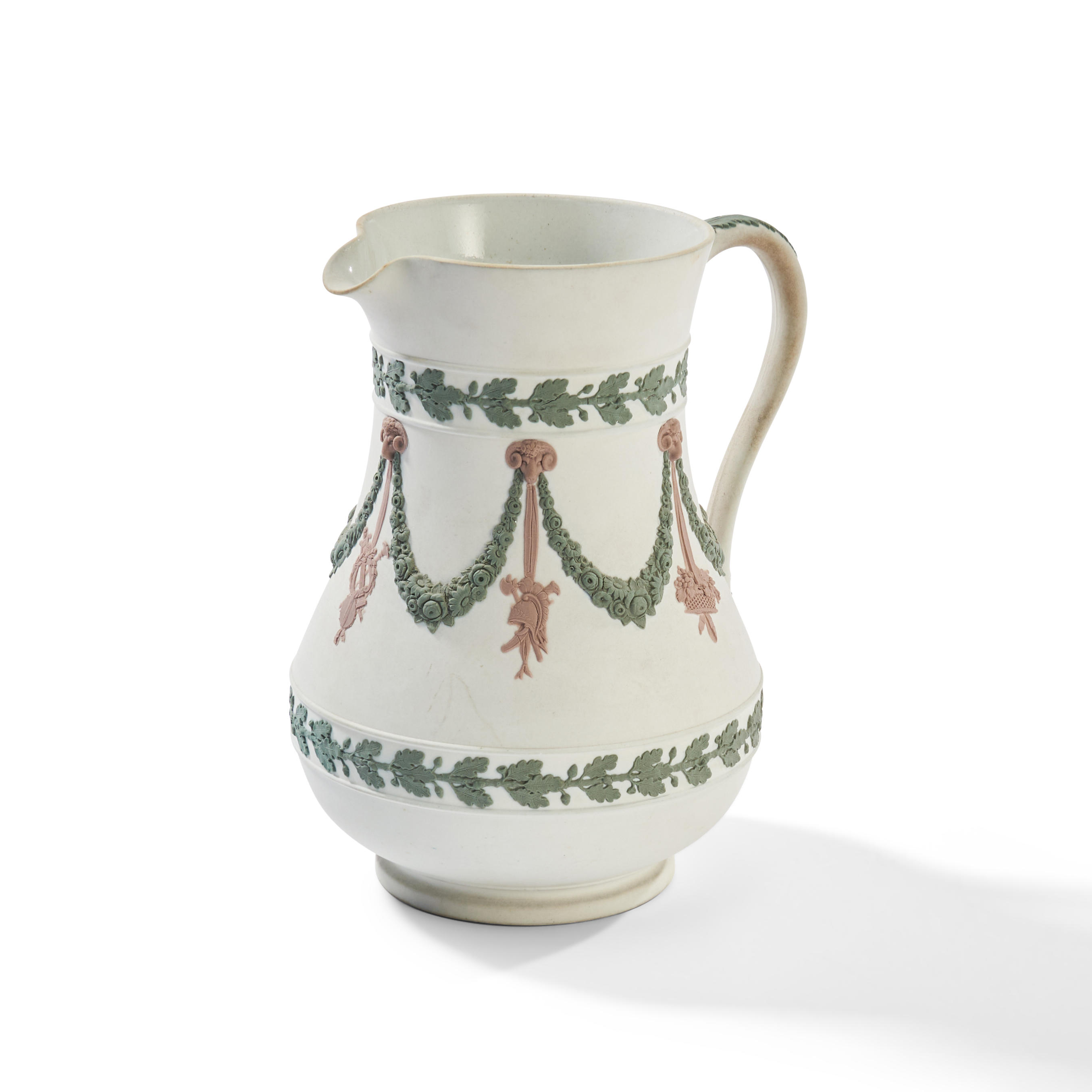 WEDGWOOD TRICOLOR JASPER JUG,